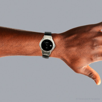 Men's and Women's Stainless Steel Watch | Hublot MDM 36 mm | Black Dial