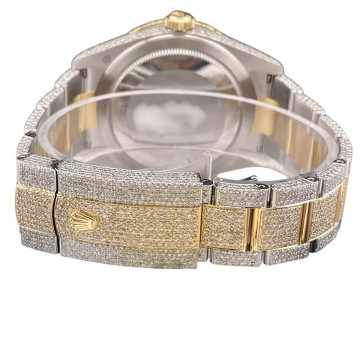 18K Gold/Stainless Steel Men's Rolex Watch | Sky-Dweller | 42 mm | Oyster Bracelet | Diamond Bezel 