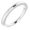 Samantha Women's Round Natural Diamond Thin Stackable Wedding Ring | 14K Gold | VS1 | 0.25ct