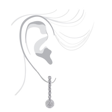 Diamond Dangle Drop Earrings for Women | 14K Gold | 2.5ct