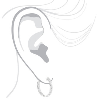 Diamond Hoop Earrings for Women | Hinged Back | 14K Gold | 1.16ct