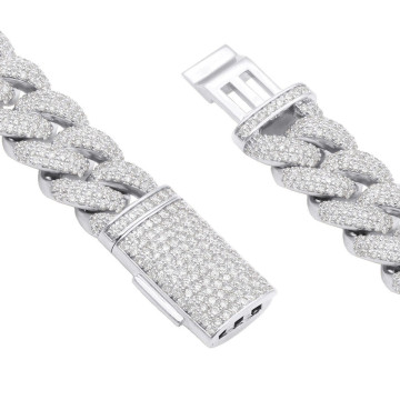 Gold Diamond Cuban Link Bracelet for Men | Rows | VVS | 3ct
