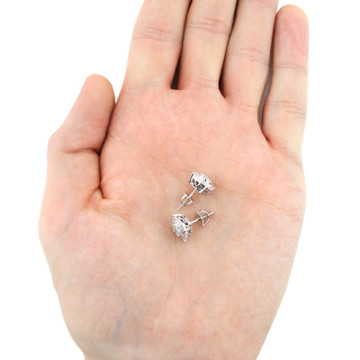 Pave Cut Diamond Cluster Earrings for Men and Women | 14K Gold | 0.9ct