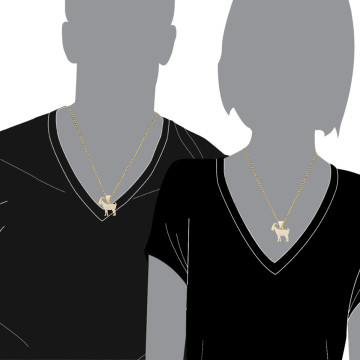 Men's and Women's Diamond Pendant | SI | 14K Gold | 1.61ct