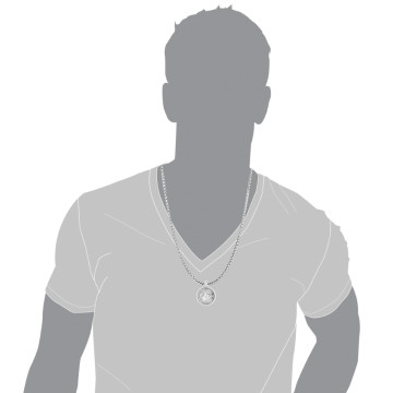 Men's and Women's 10K Gold Diamond Medusa Head Pendant | Versace Style Round Medallion | 0.52ct