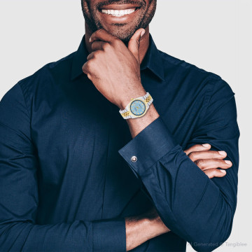 Gold/Stainless Steel Men's Rolex Watch | Oyster Perpetual Datejust | 36 mm | Jubilee Bracelet | Diamond Bezel | Blue Dial