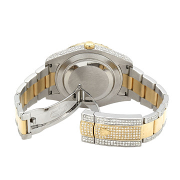Gold/Stainless Steel Men's Rolex Watch | Datejust II | 41 mm | Oyster Bracelet | Diamond Bezel | Yellow Dial