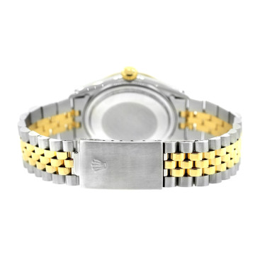 Gold/Stainless Steel Men's Rolex Watch | Oyster Perpetual Datejust | 36 mm | Jubilee Bracelet | Black Dial