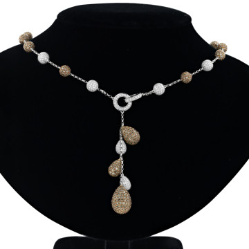 Women's Diamond Necklace | 14K Gold | 23.9ct