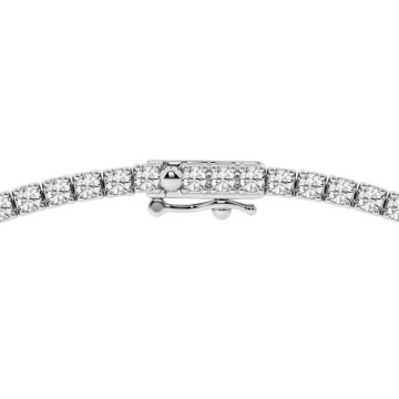Women's Diamond Tennis Necklace | Solid 14K Gold | Box Clasp | 8.6ct